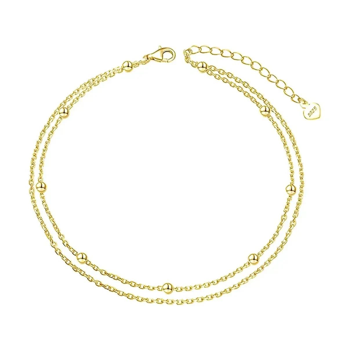 Дамска гривна за глезен Сребро 925 – by Crystal Pro Jewellery