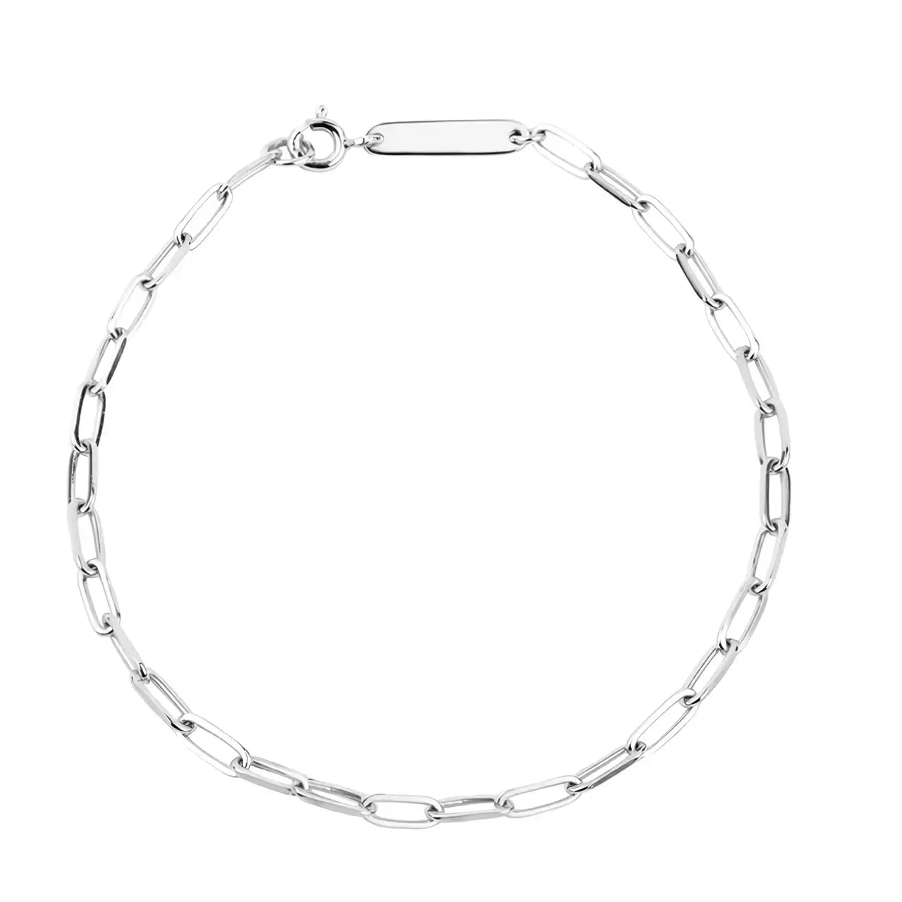 Дамска сребърна гривна тип кламер – by Crystal Pro Jewellery