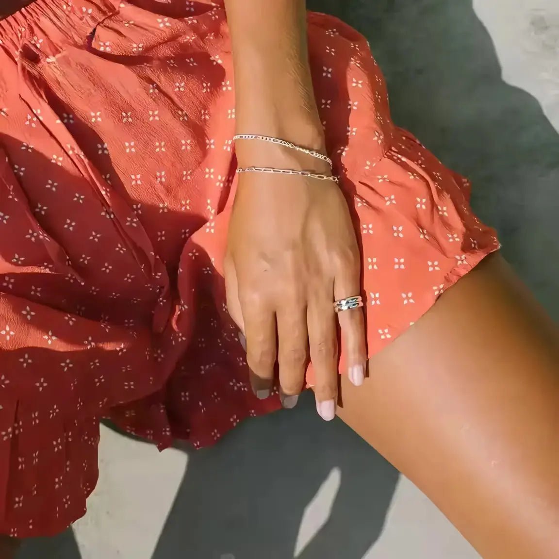 Дамска сребърна гривна тип кламер – by Crystal Pro Jewellery