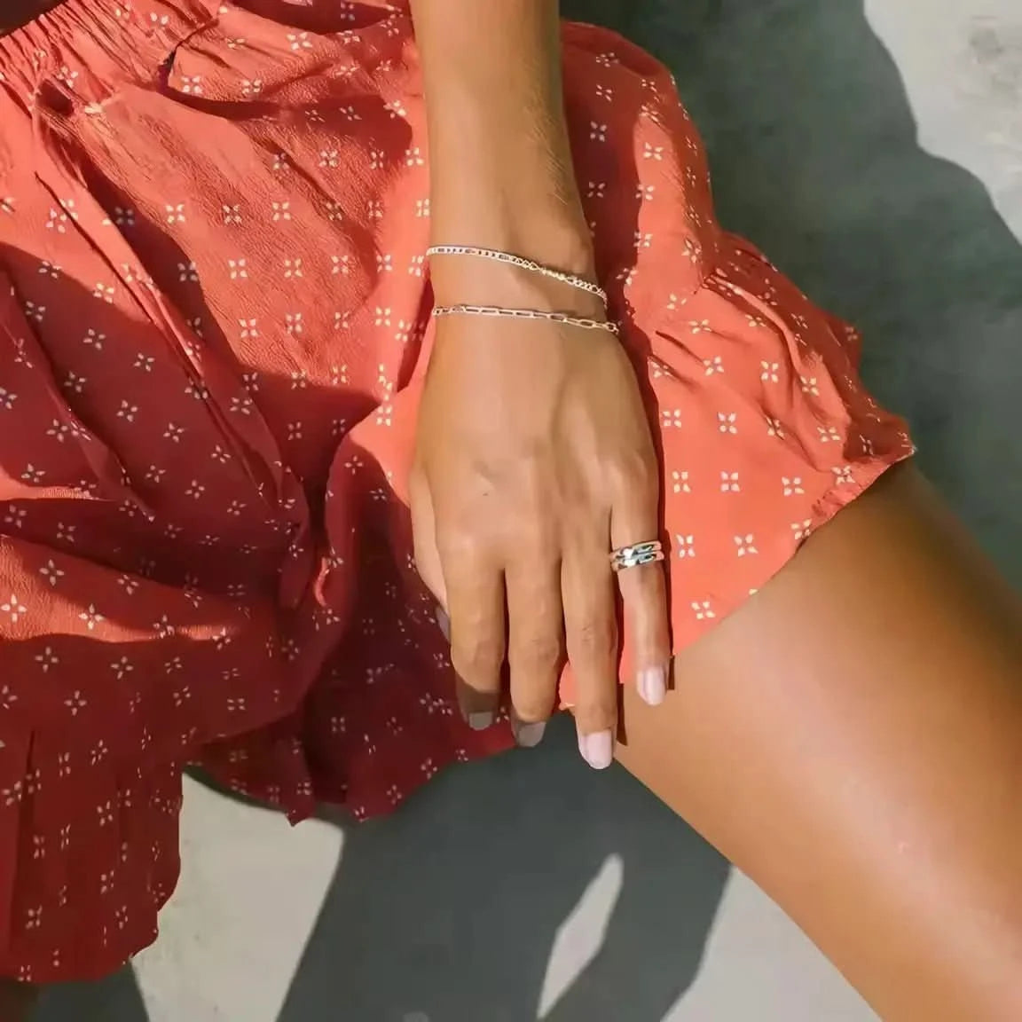 Дамска сребърна гривна тип кламер – by Crystal Pro Jewellery