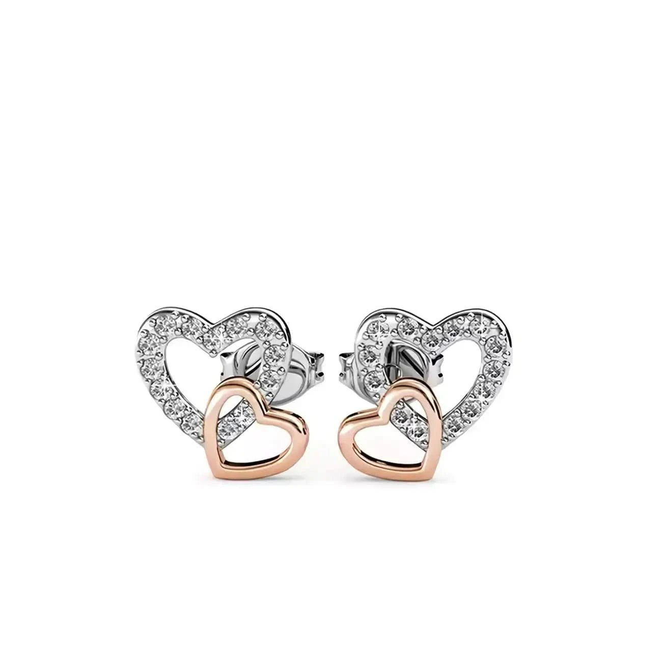 Дамски комплект Сърца - Сияние в 2 цвята – by Crystal Pro Jewellery