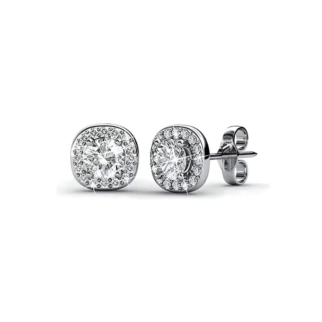 Дамски сет бижута Aurora с 18К бяло златно покритие и премиум кристали – by Crystal Pro Jewellery