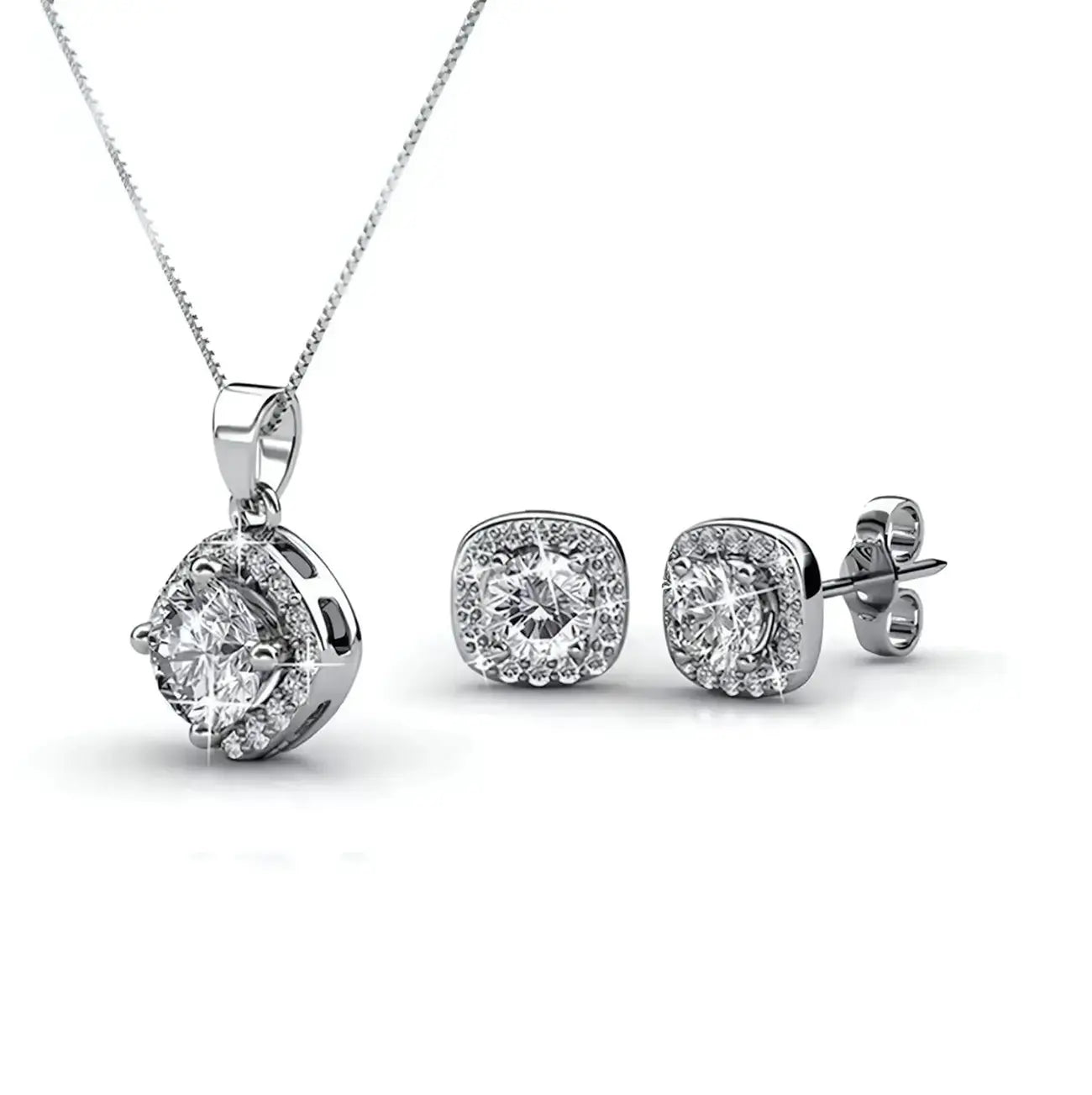 Дамски сет бижута Aurora с 18К златно покритие и премиум кристали – by Crystal Pro Jewellery