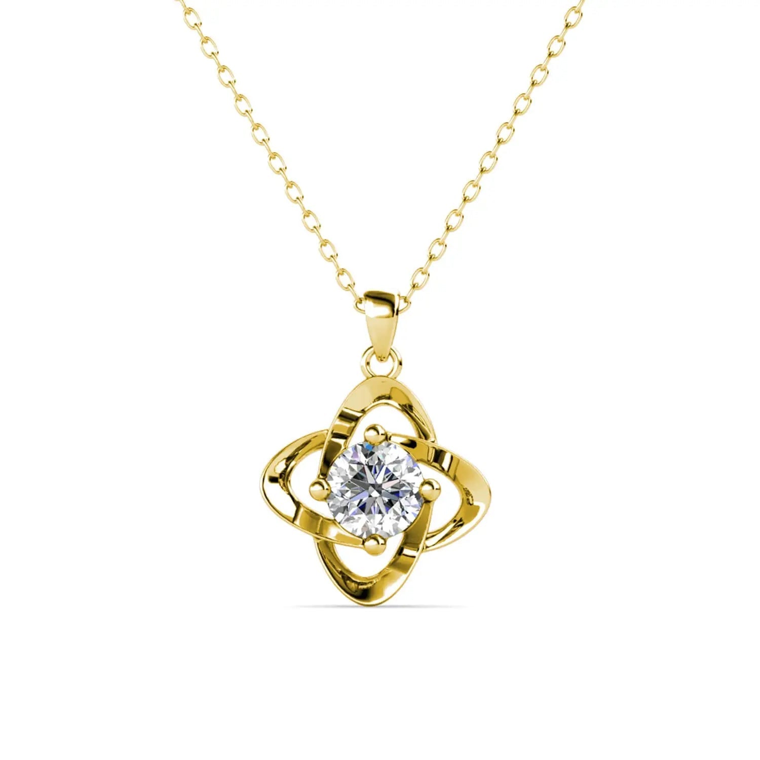 Детелина на любовта 18К златно покритие – by Crystal Pro Jewellery