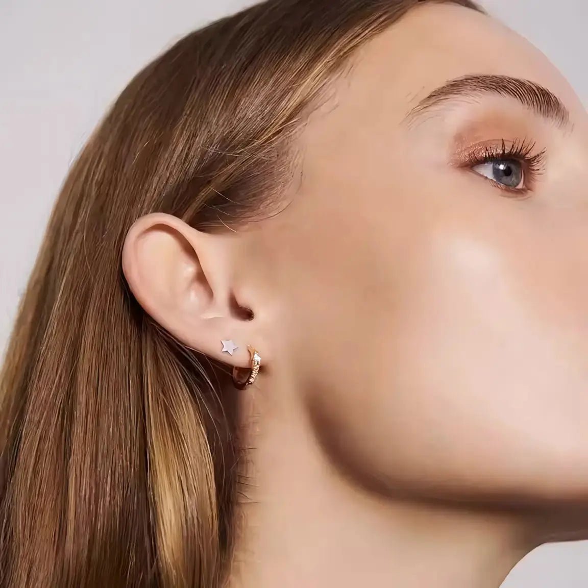 Елегантни позлатени халки с блестящи цирконии Минималистичен стил Сребро 925 – by Crystal Pro Jewellery