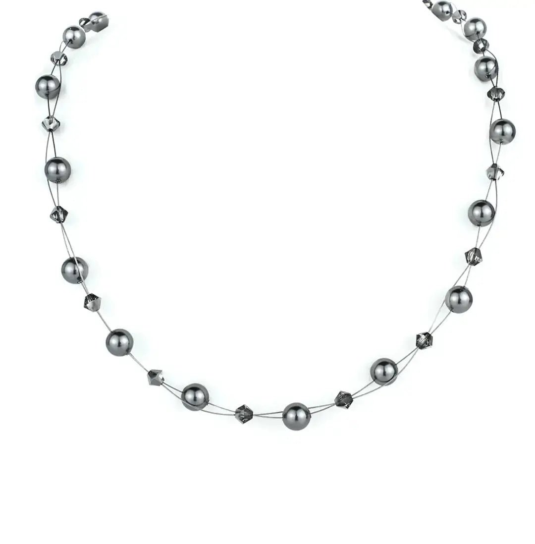 Елегантно колие с перли и кристали – by Crystal Pro Jewellery