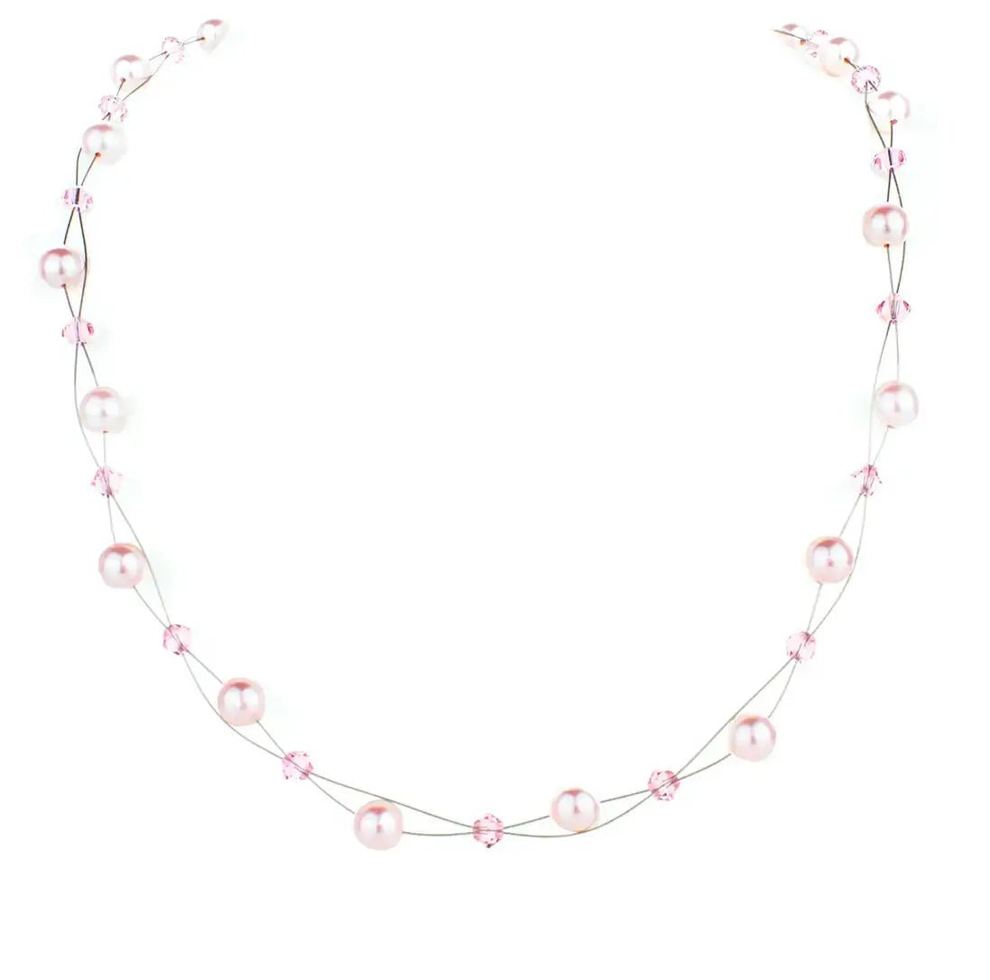 Елегантно колие с перли и кристали – by Crystal Pro Jewellery