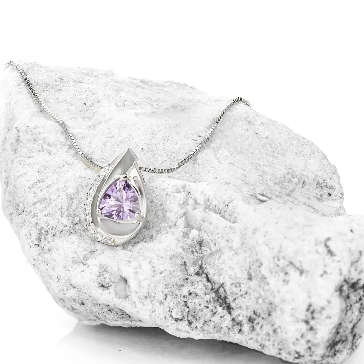 Изискано сребърно колие с Нано Александрит – by Crystal Pro Jewellery