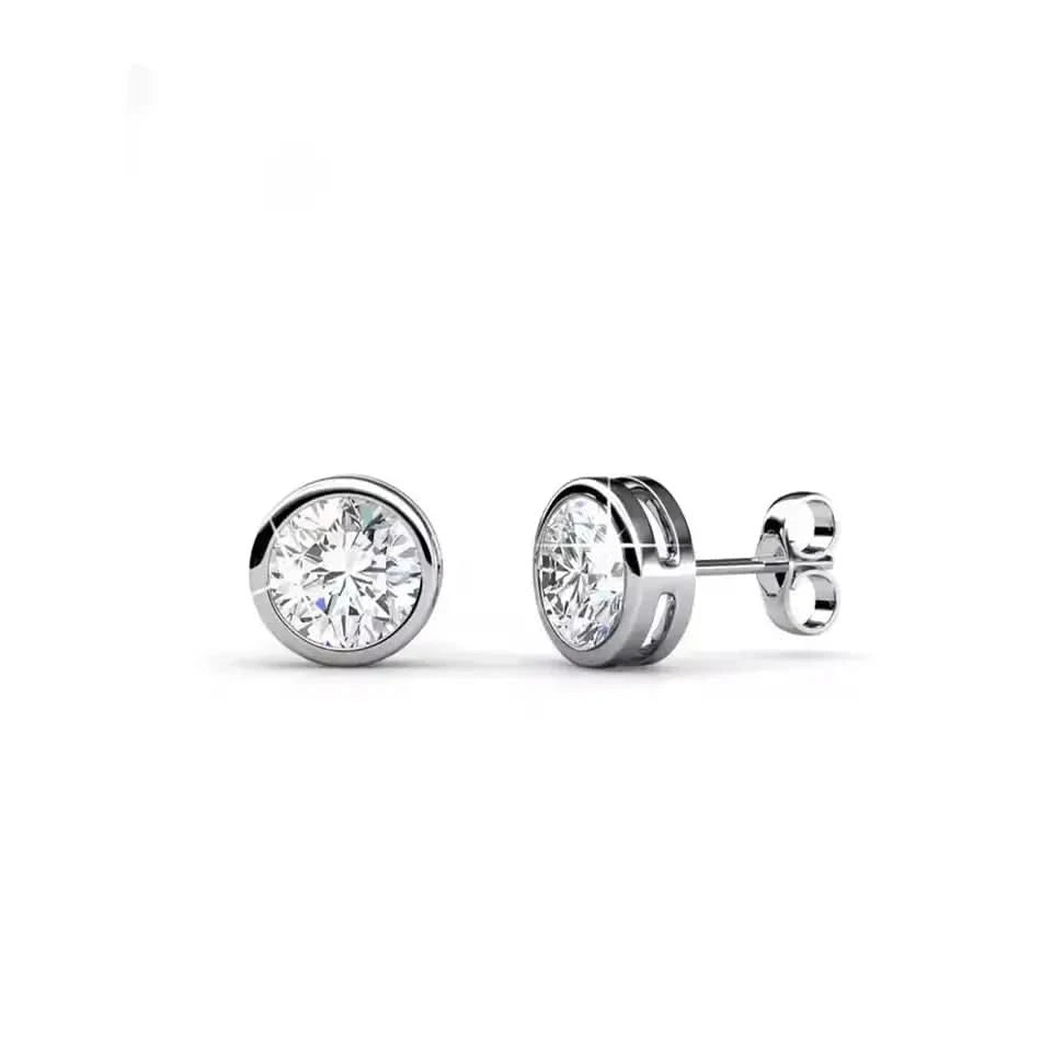 Класическа елегантност Колие и обици с австрийски кристали – by Crystal Pro Jewellery