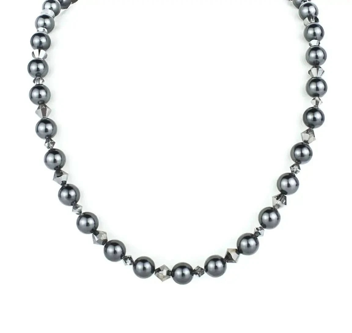 Класическо колие с перли и кристали – by Crystal Pro Jewellery