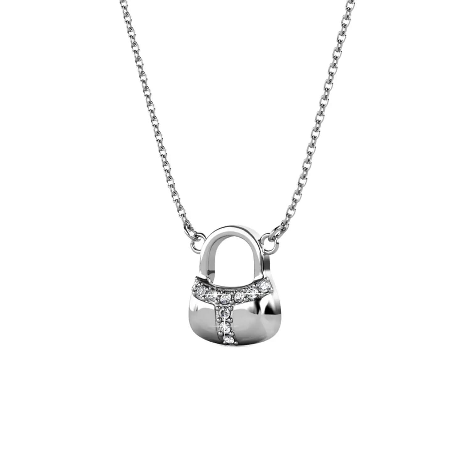 Колие Катинарче с кристали 18К покритие розово злато – by Crystal Pro Jewellery