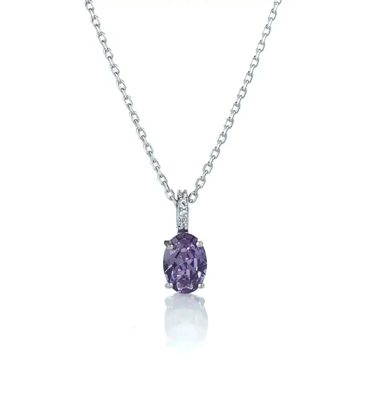 Луксозно сребърно колие с Нано Александрит Фина бижутерия – by Crystal Pro Jewellery