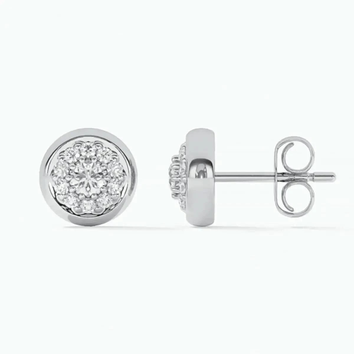 Малки кръгли обици Shine for You Сребро 925 – by Crystal Pro Jewellery