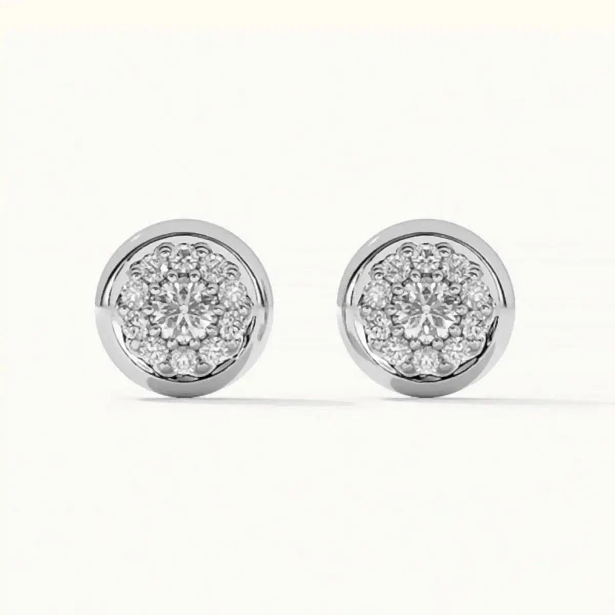 Малки кръгли обици Shine for You Сребро 925 – by Crystal Pro Jewellery