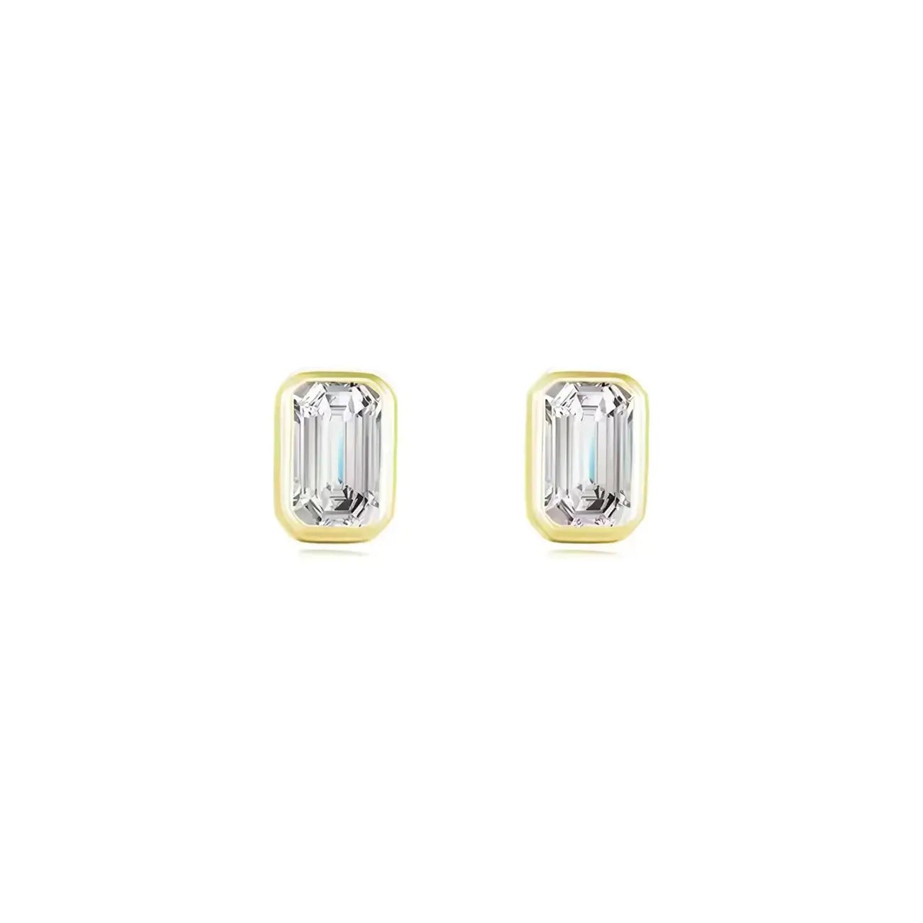 Малки обици на винт с диамантена визия Сребро 925 – by Crystal Pro Jewellery