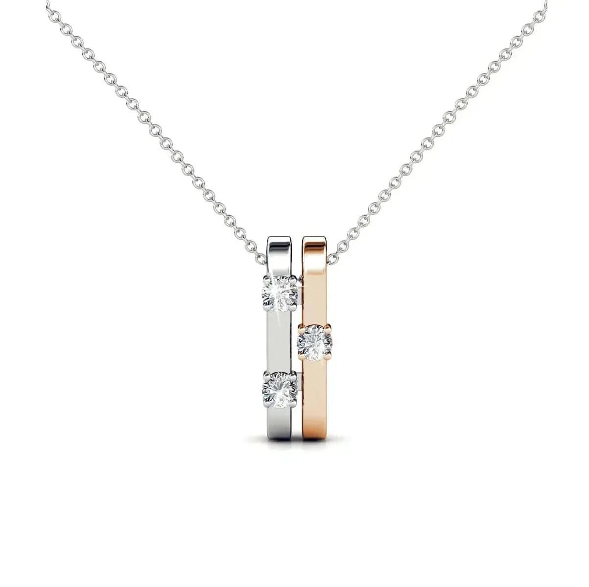 Минималистичен дизайн колие в 2 цвята – by Crystal Pro Jewellery