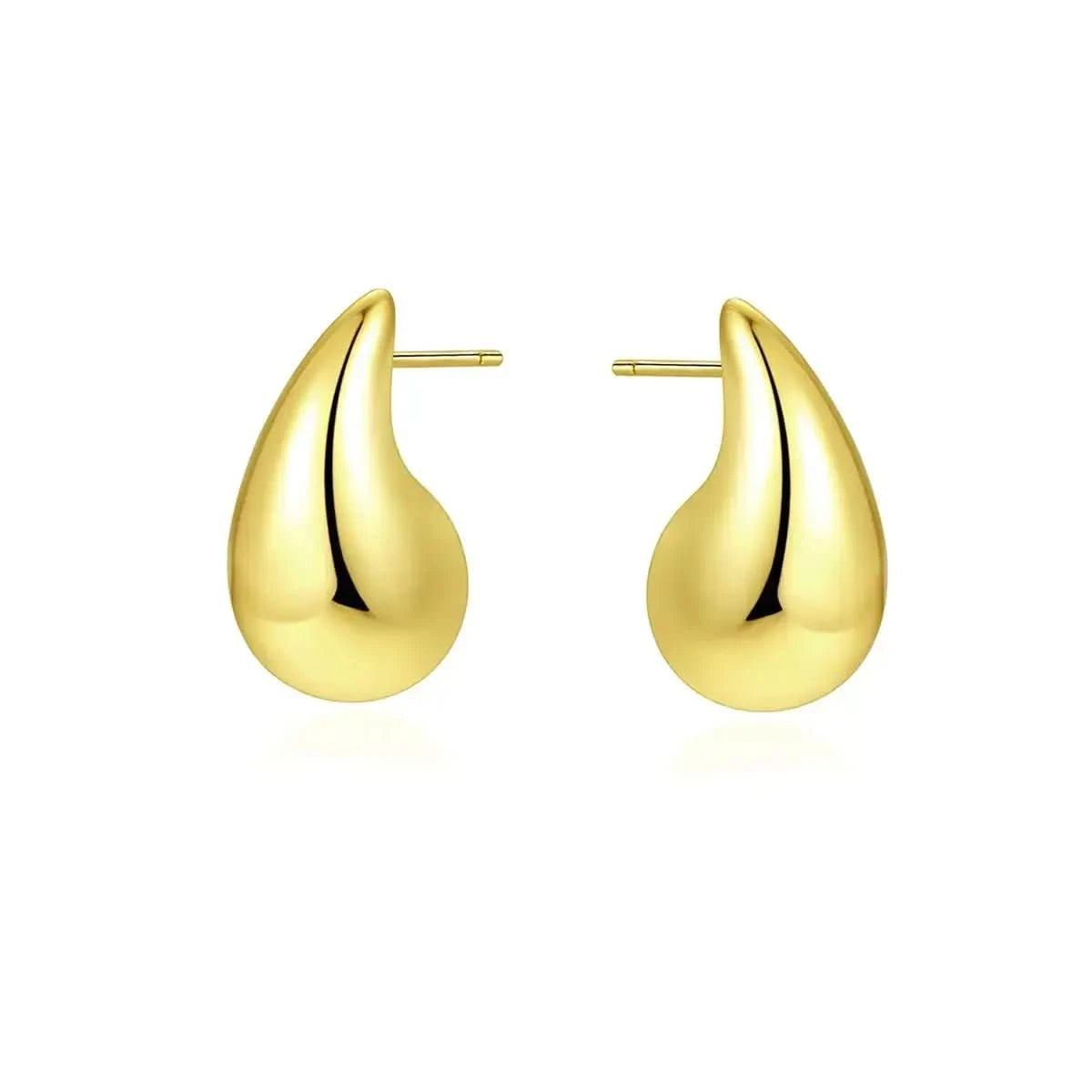 Модерни сребърни обици с форма на Водна капка – by Crystal Pro Jewellery
