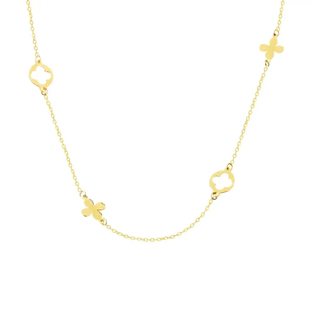 Нежно колие с детелини Сребро 925 – by Crystal Pro Jewellery