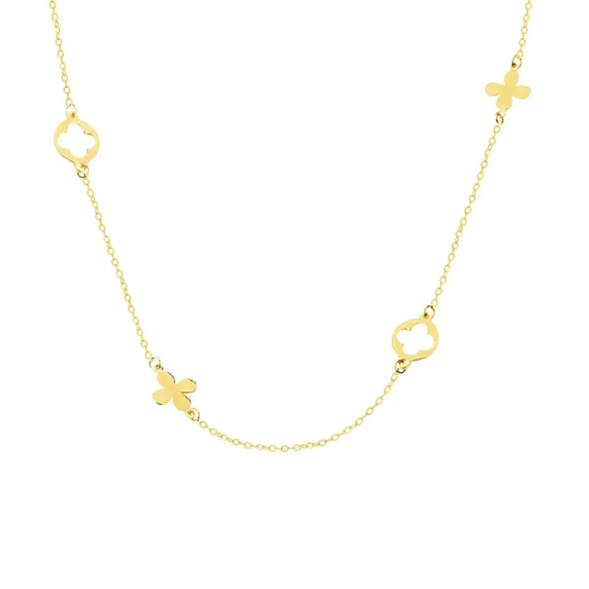 Нежно колие с детелини Сребро 925 – by Crystal Pro Jewellery