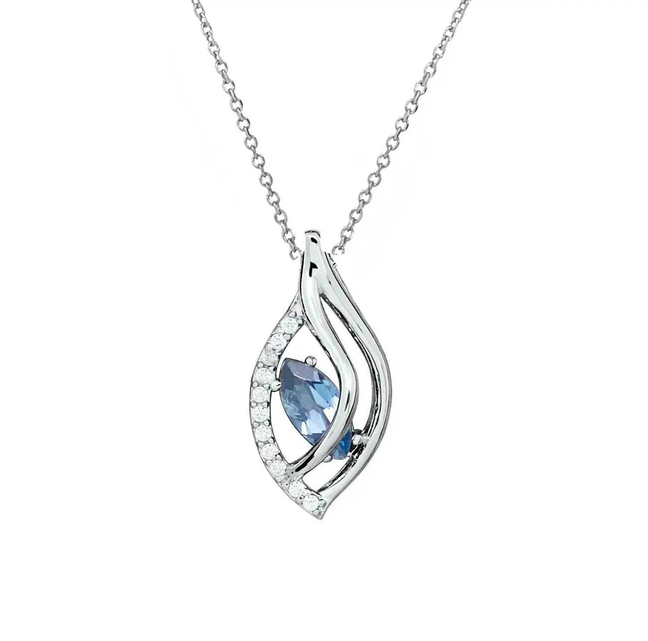 Нежно колие с модерен дизайн Сребро 925 – by Crystal Pro Jewellery