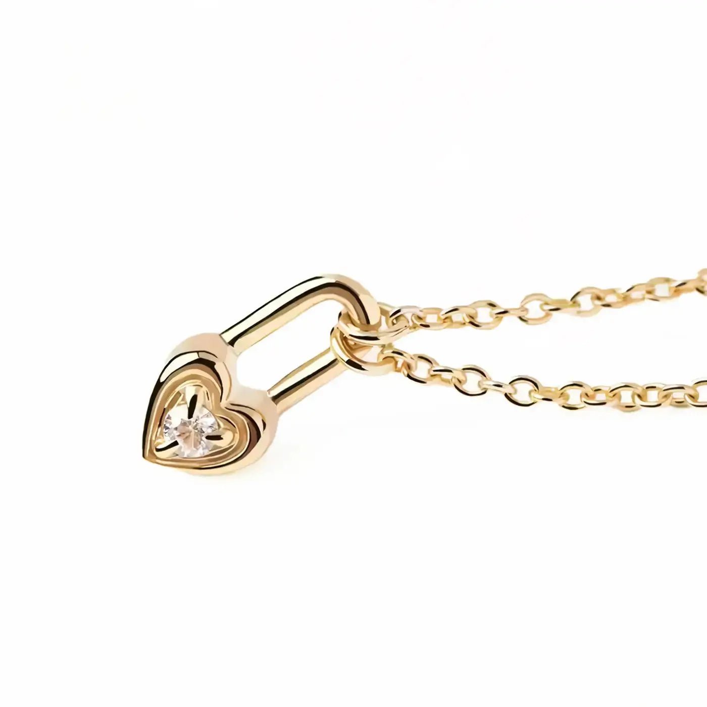 Нежно сребърно колие Романтично катинарче – by Crystal Pro Jewellery