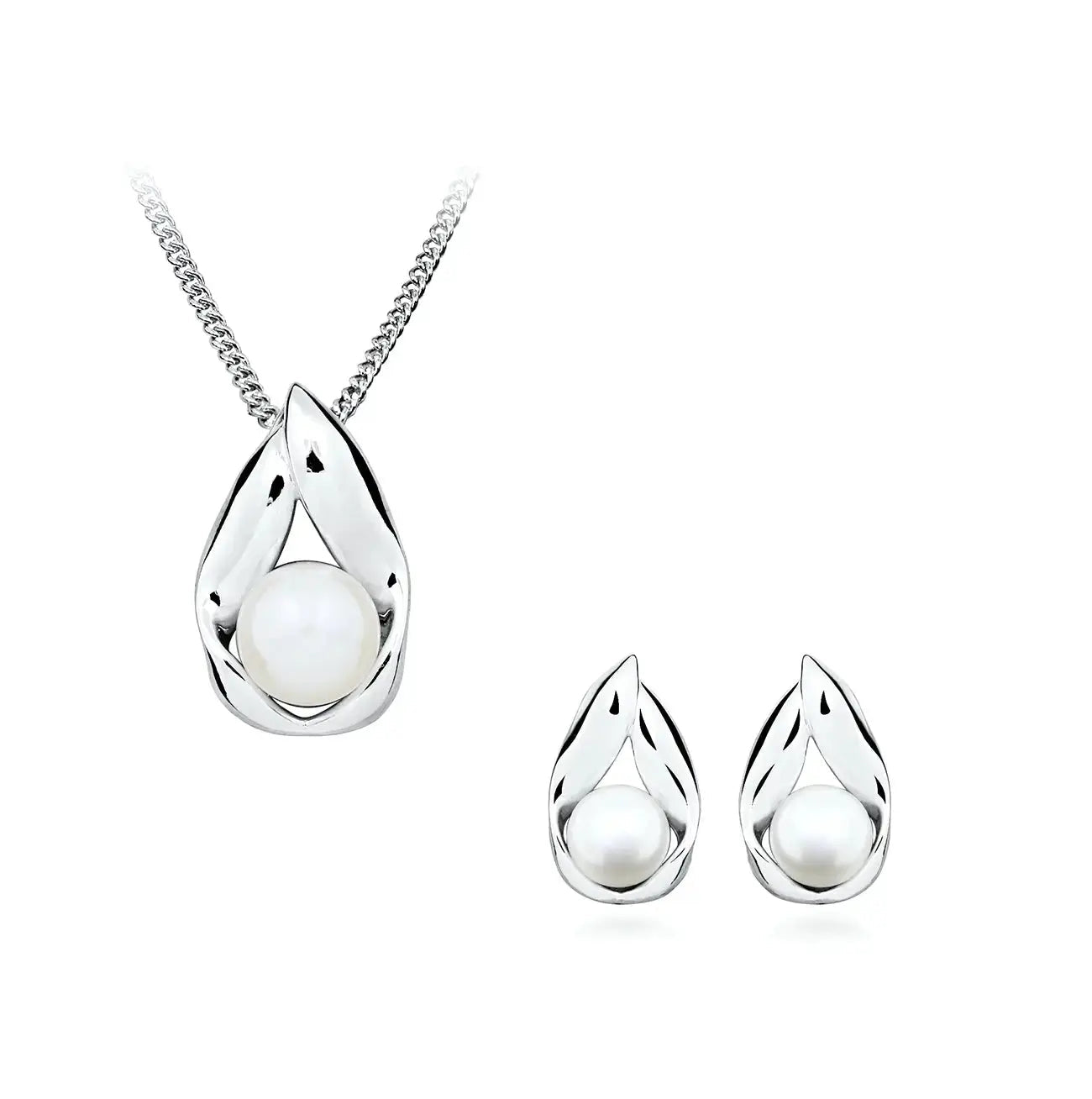 Обеци с речни перли Pearl Embrace Сребро 925 – by Crystal Pro Jewellery