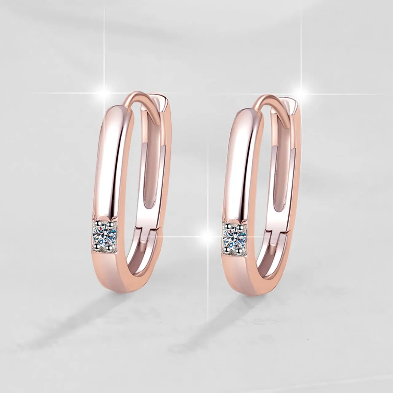 Обици Халки от Сребро 925 и цирконий Изчистен елегантен стил – by Crystal Pro Jewellery