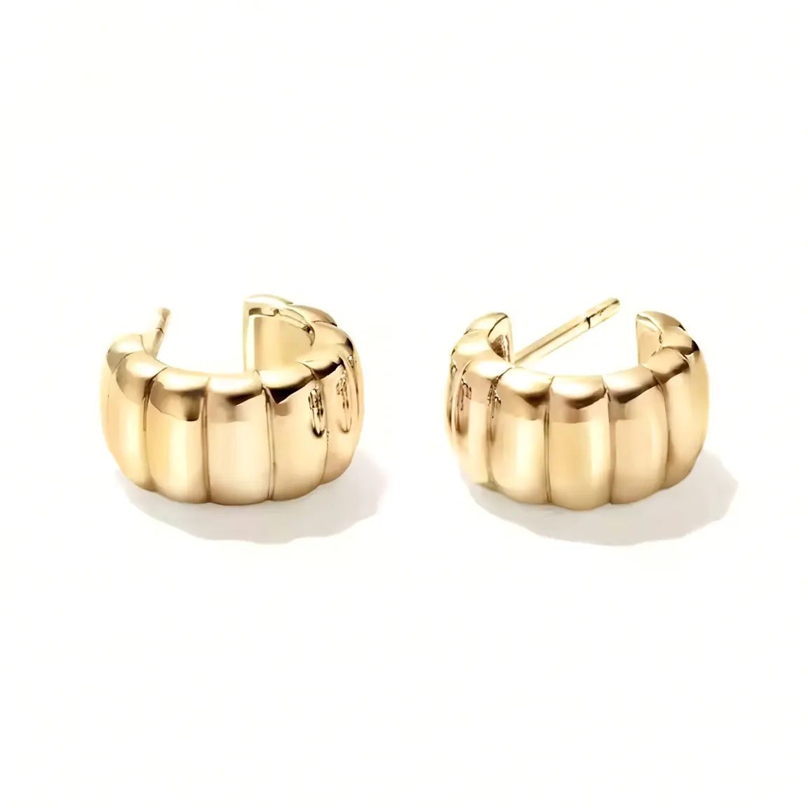 Обици Халки с дръзка текстура Сребро 925 – by Crystal Pro Jewellery