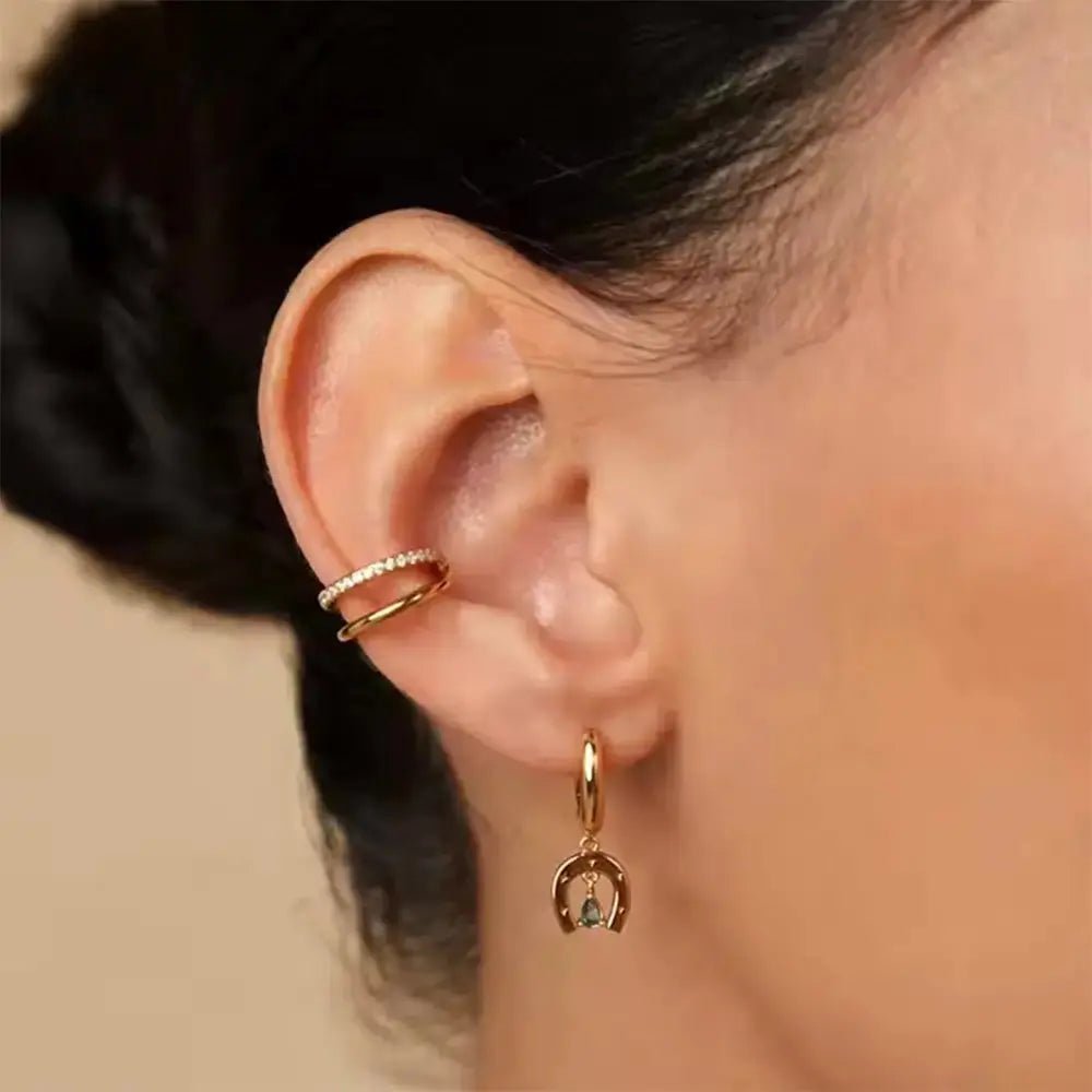 Обици халки с подкова Сребро 925 – by Crystal Pro Jewellery