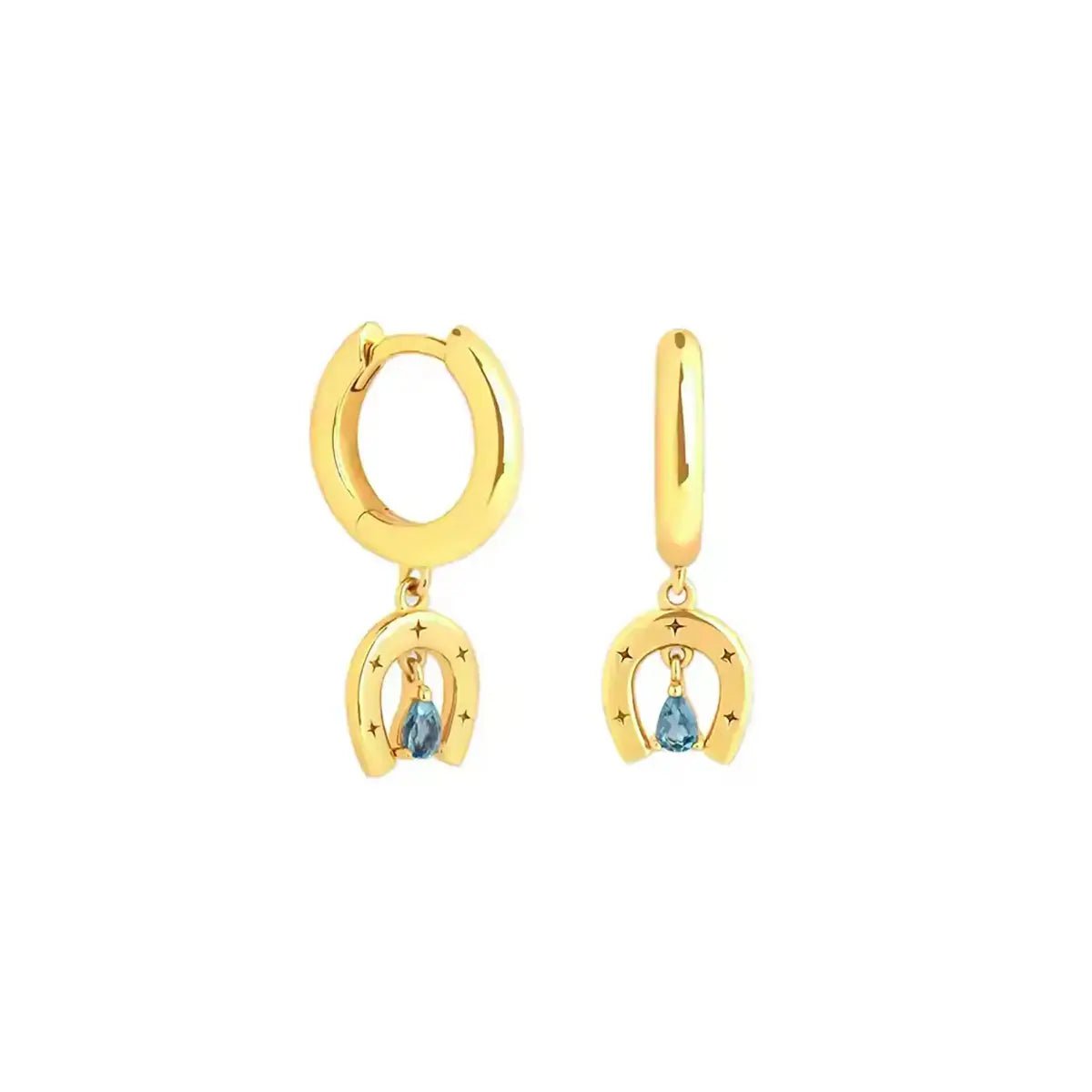 Обици халки с подкова Сребро 925 – by Crystal Pro Jewellery