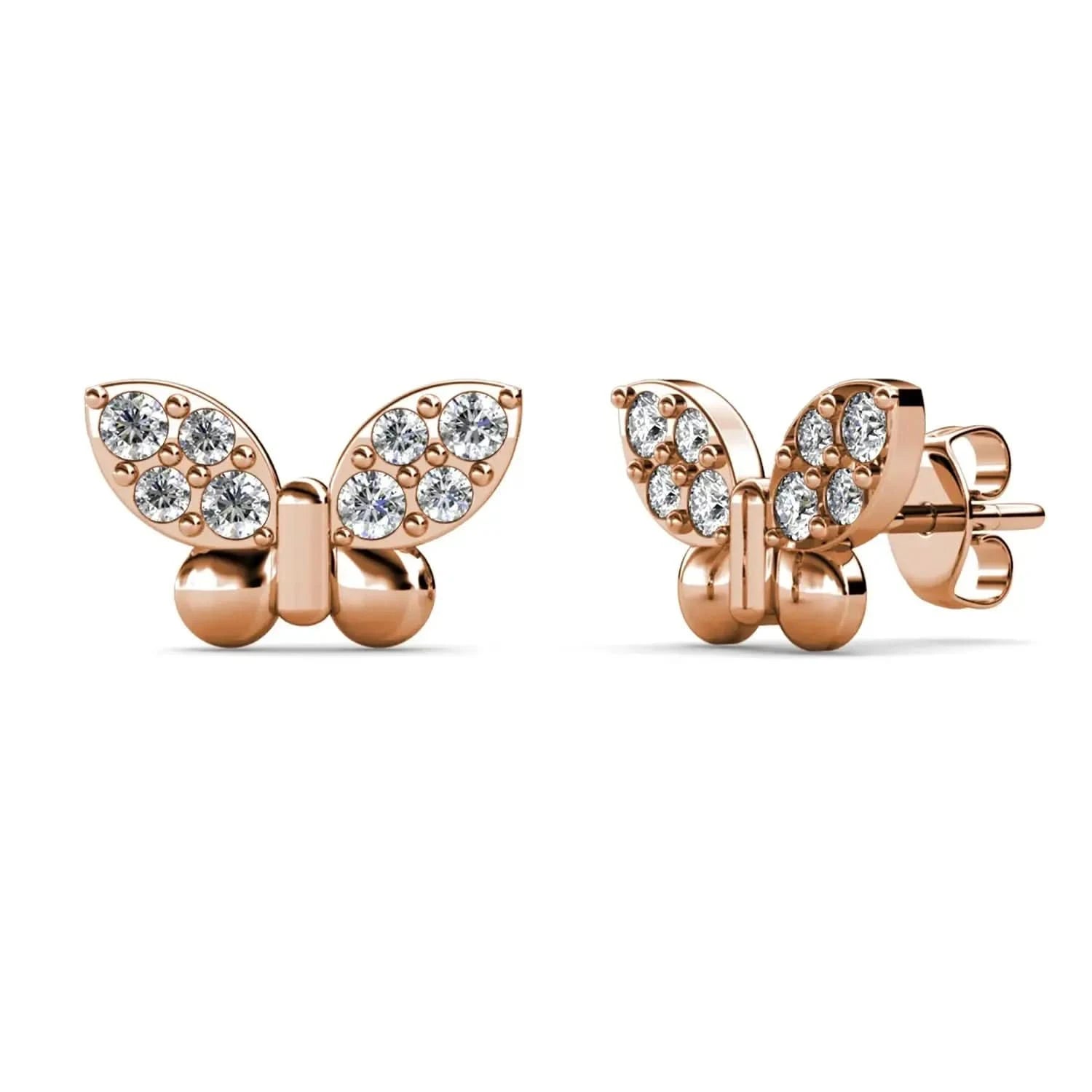 Обици Малки Пеперуди от стерлингово сребро – by Crystal Pro Jewellery