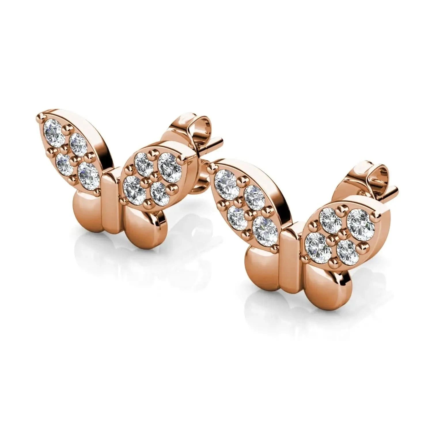 Обици Малки Пеперуди от стерлингово сребро – by Crystal Pro Jewellery