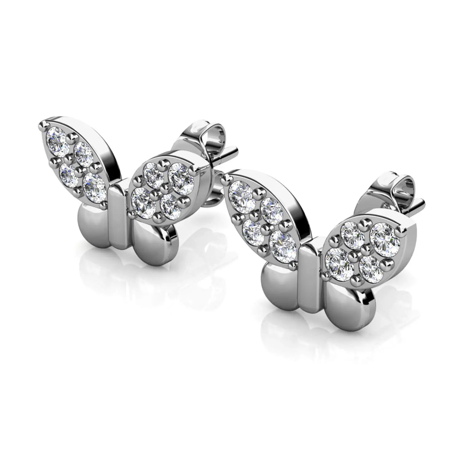 Обици Малки Пеперуди от стерлингово сребро – by Crystal Pro Jewellery