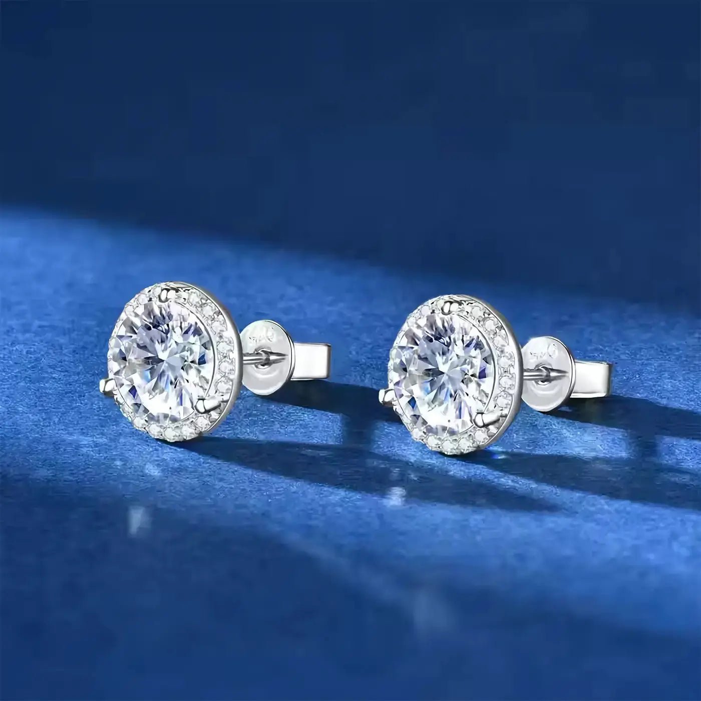 Обици с Мойсанит Сертифициран от GRA Сребро 925 – by Crystal Pro Jewellery