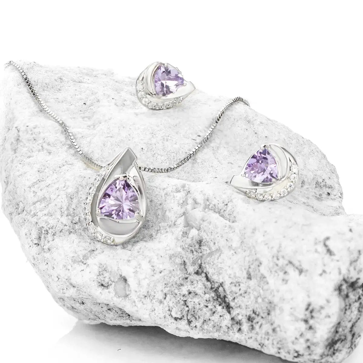 Обици с Нано Александрит Сребро 925 – by Crystal Pro Jewellery