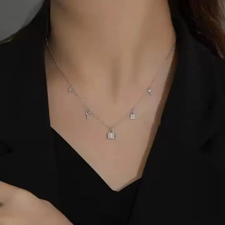 Персонализирано сребърно колие Multi Station позлатено – by Crystal Pro Jewellery