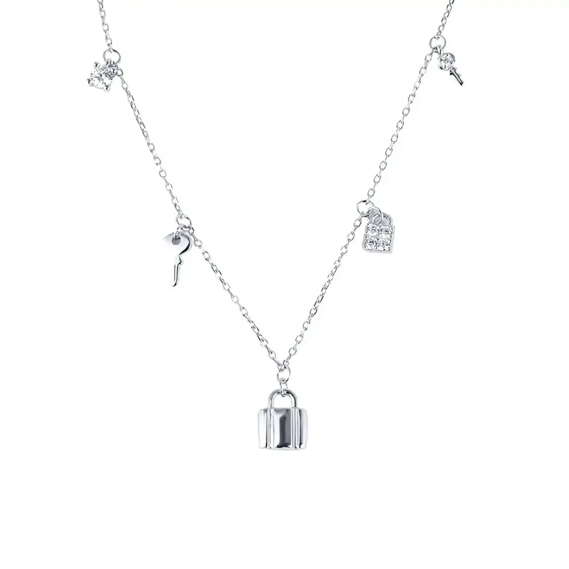 Персонализирано сребърно колие Multi Station позлатено – by Crystal Pro Jewellery