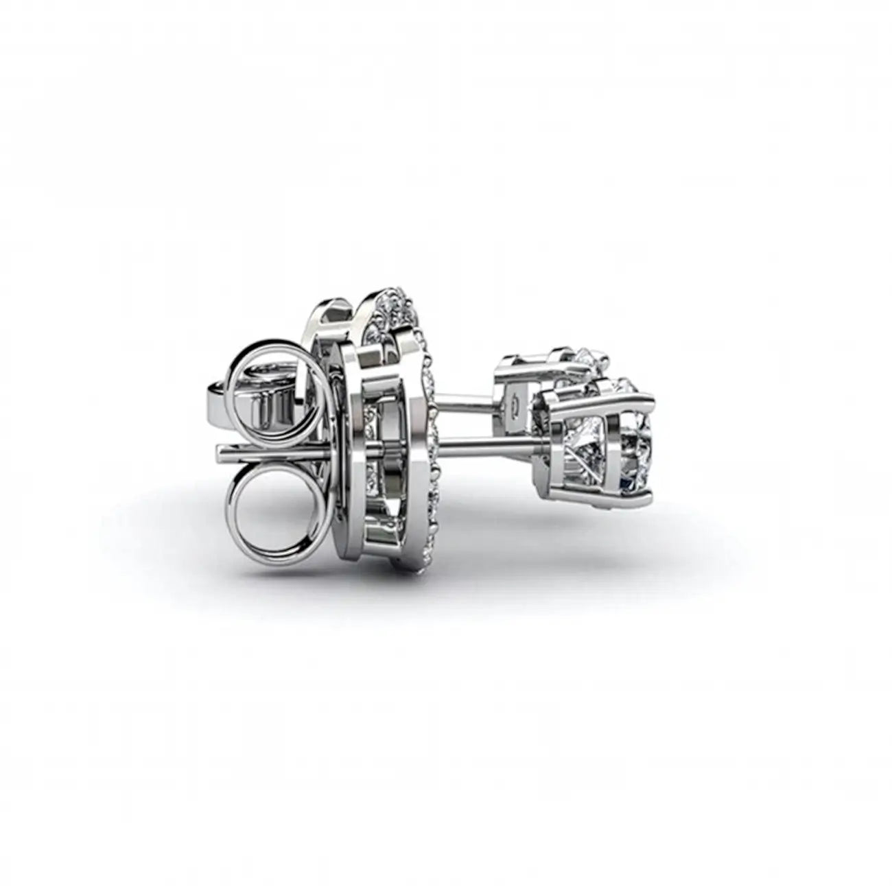 925 Sterling Silver Earrings with Austrian Crystals Two Wearing Options