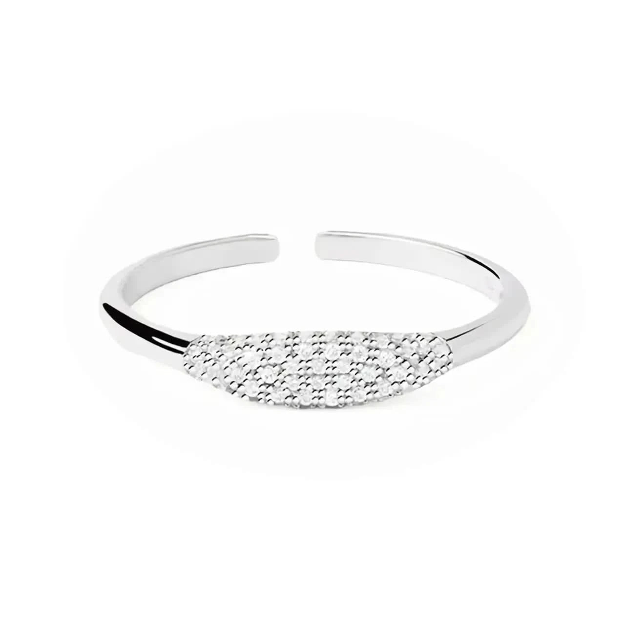 Регулируем сребърен пръстен фина бижутерия – by Crystal Pro Jewellery