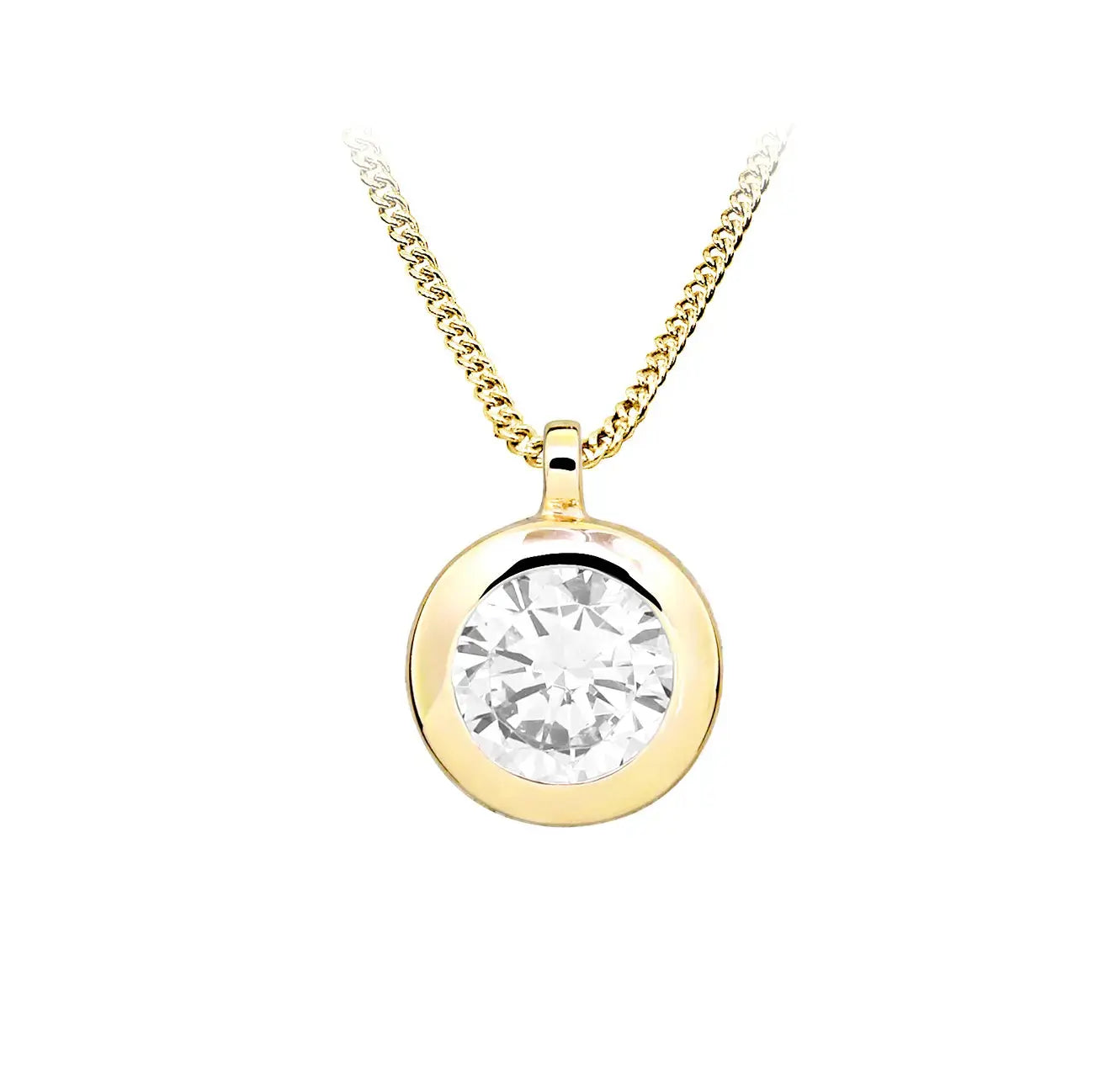 Класически дизайн на минималистично колие със златно покритие, сребро 925