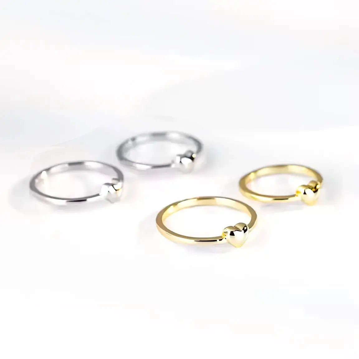 Сребърен пръстен Малко Сърце фин дизайн – by Crystal Pro Jewellery