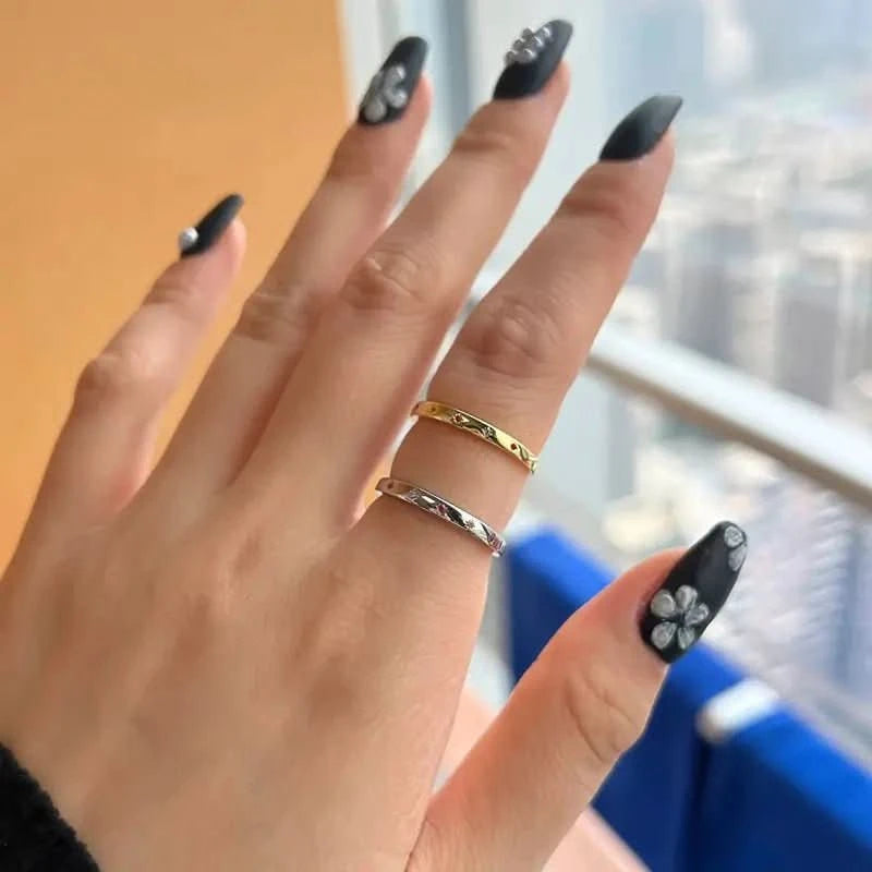 Сребърен пръстен с 18К златно покритие Colorful Stars – by Crystal Pro Jewellery
