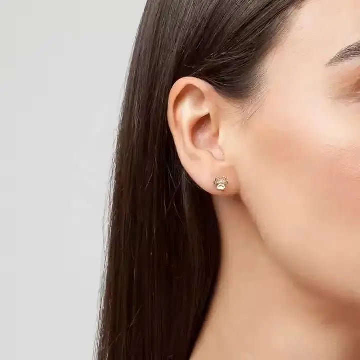 Сребърни обици Детелина с 3 листа Минималистичен модел – by Crystal Pro Jewellery