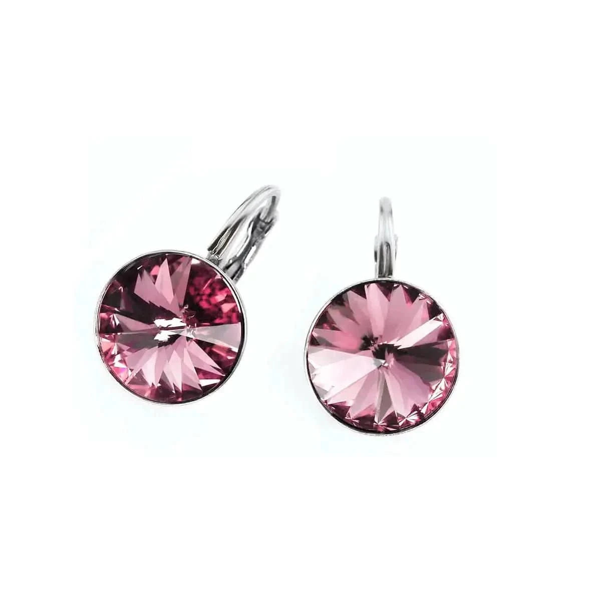 Сребърни обици с кристали за ежедневна визия Сребро 925 – by Crystal Pro Jewellery