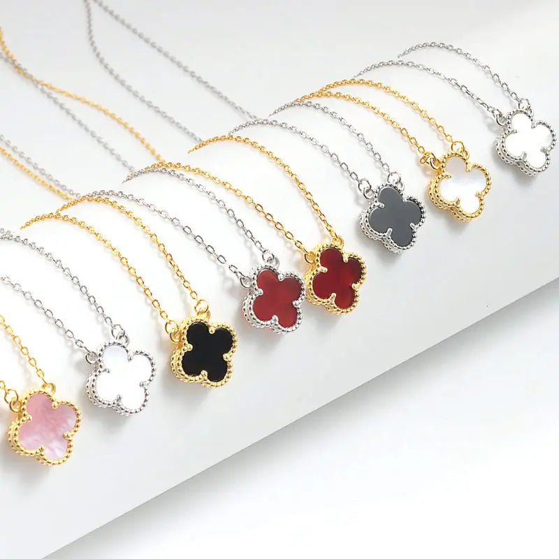 Сребърно колие Детелина модел в няколко цвята – by Crystal Pro Jewellery