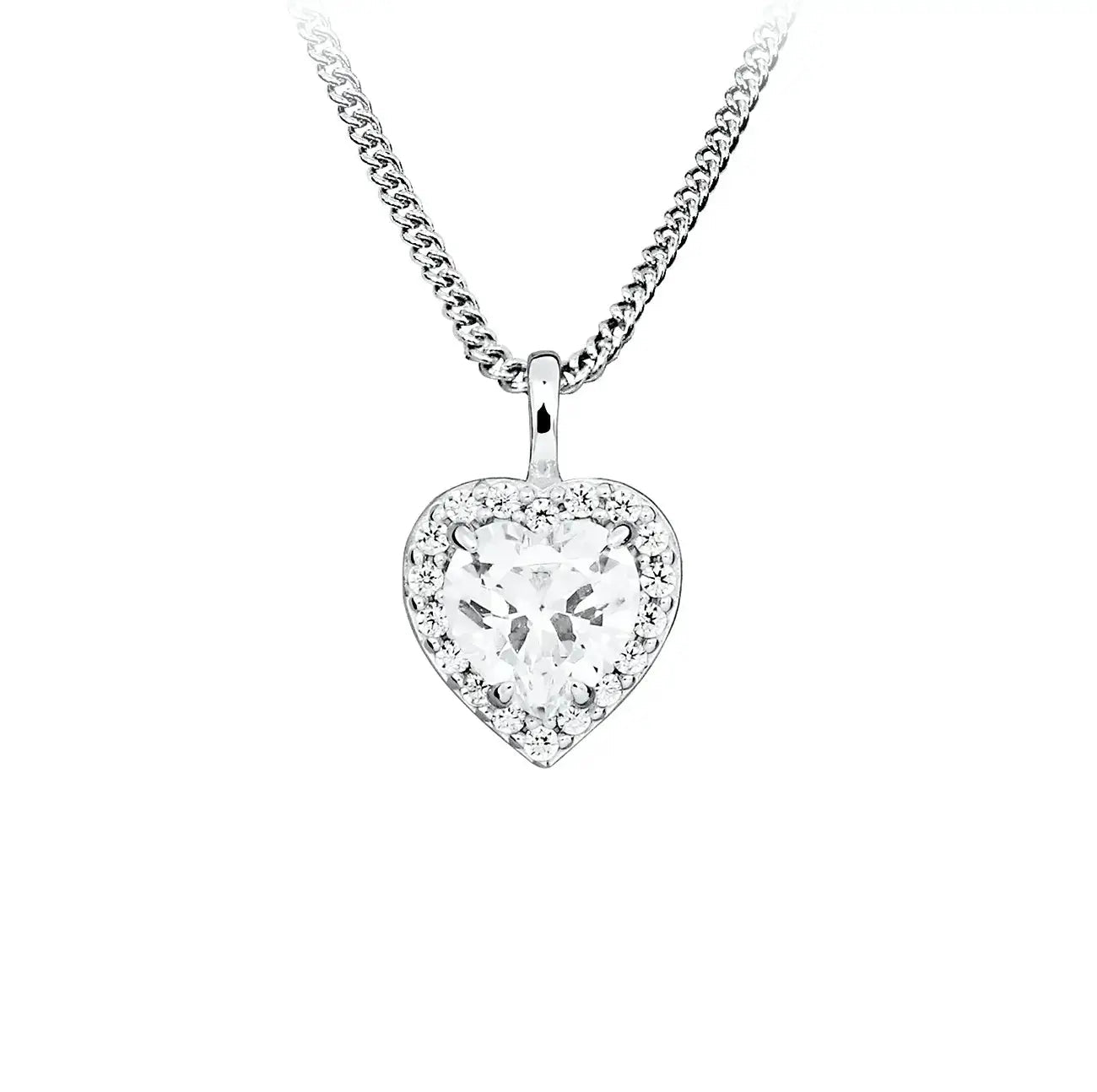Сребърно колие Heart of Brilliance Бестселър с вечен блясък – by Crystal Pro Jewellery