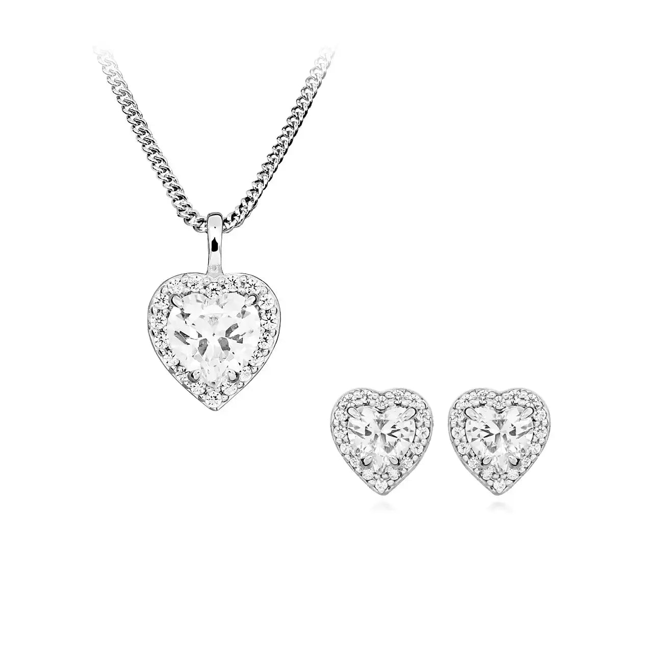 Сребърно колие Heart of Brilliance Бестселър с вечен блясък – by Crystal Pro Jewellery