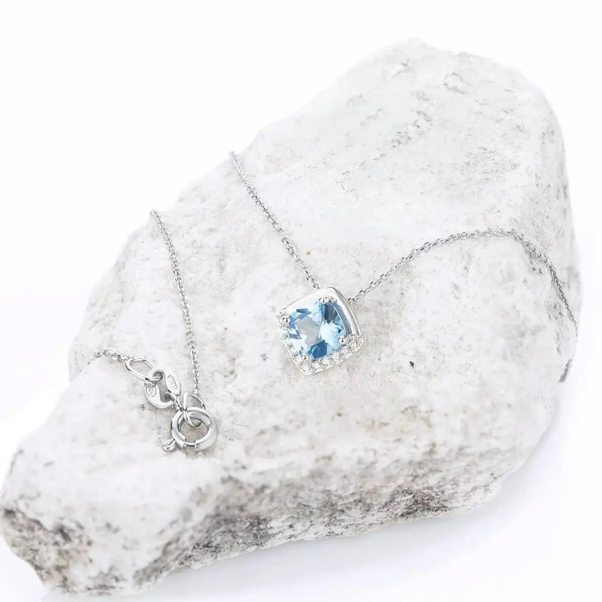 Сребърно колие с Нано кристал Танзанит – by Crystal Pro Jewellery