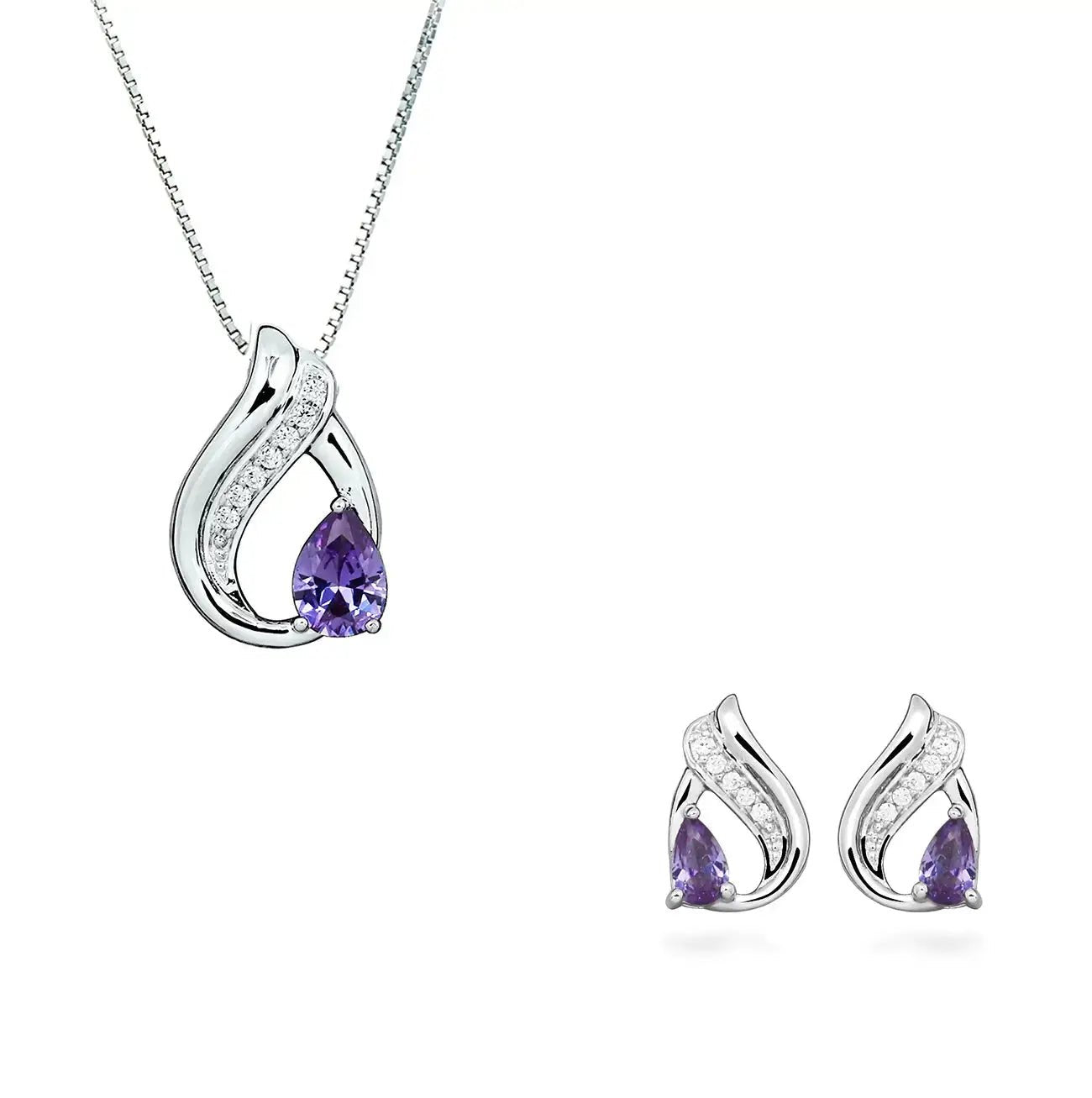 Сребърно колие Teardrop с Нано Александрит – by Crystal Pro Jewellery
