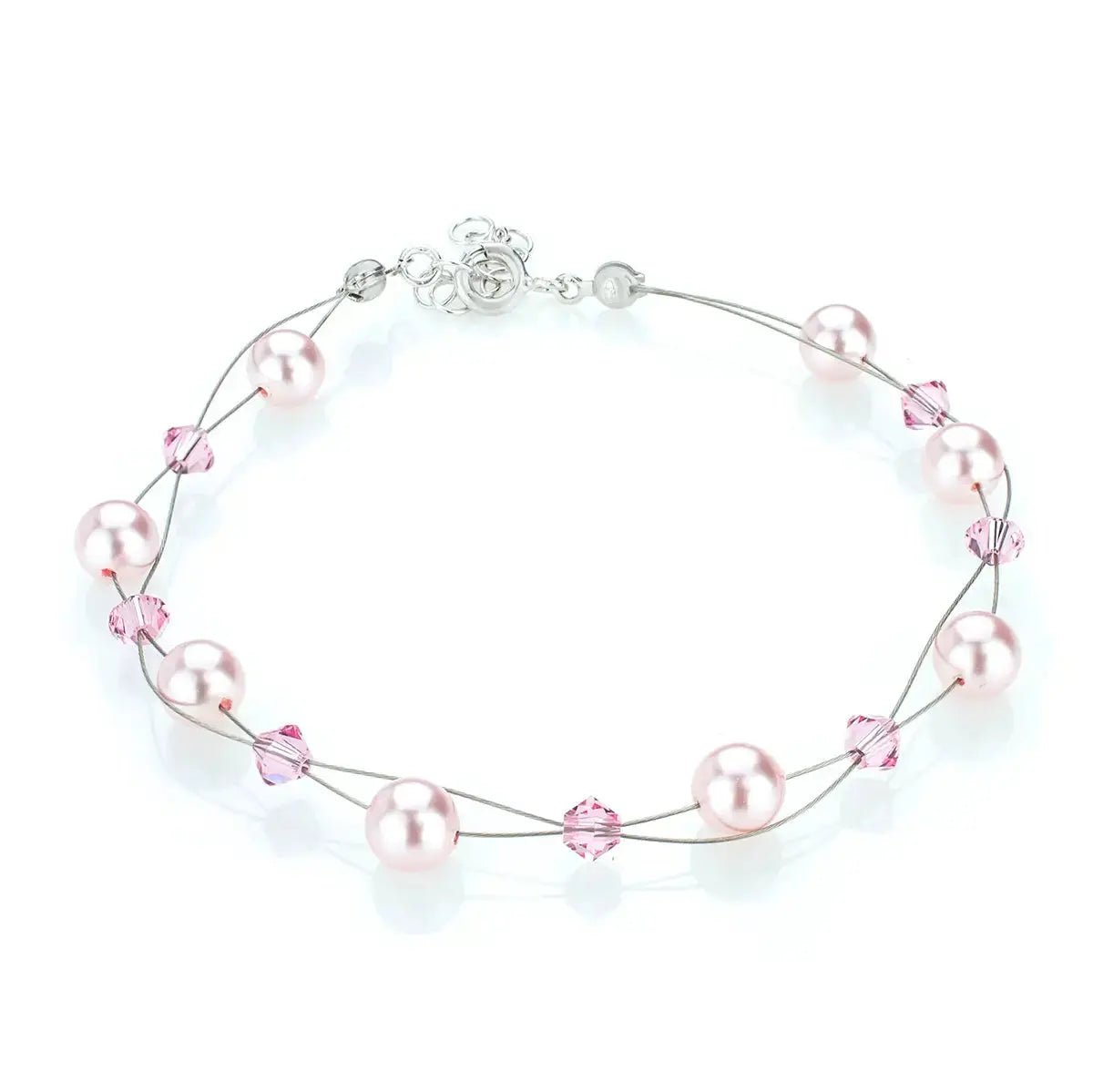 Стилна гривна с перли и кристали – by Crystal Pro Jewellery